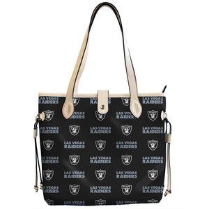 NFL Las Vegas Raiders Patterned Tote Bag